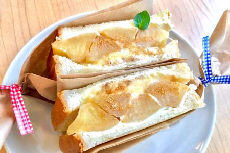 【新メニュー】シナモンアップルサンド☆アップルパイのような温かいサンドイッチ