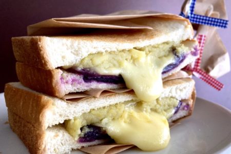 【2020年秋】紫芋とスイートポテトのチーズメルトサンド＆巨峰とカシスのサンドイッチ